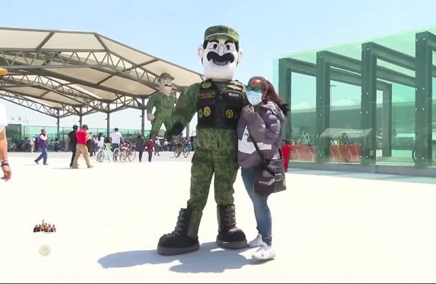 Sedena reporta más de 25 mil personas en paseo ciclista para conocer el AIFA