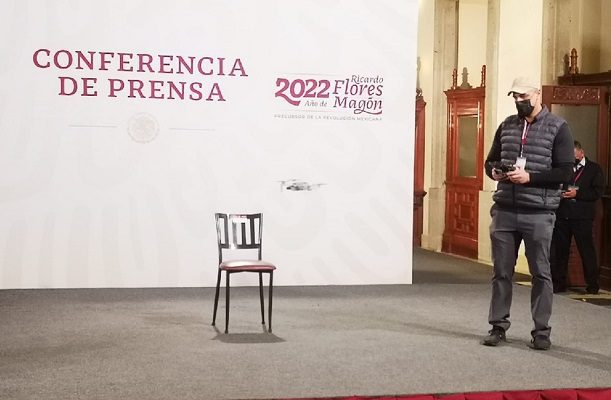 Gobierno estrena dron y realiza tomas previo a la mañanera