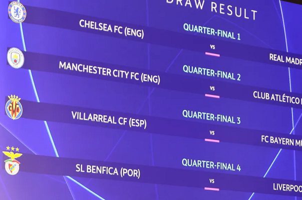 Así quedaron los partidos de los cuartos de final de la Champions League