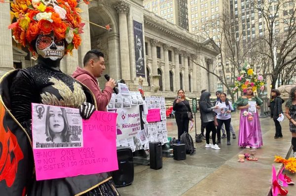 Colectivo protesta en NY por mujeres desaparecidas en México