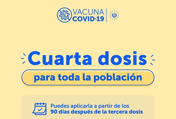 El Salvador anuncia aplicación de "cuarta dosis para toda la población"