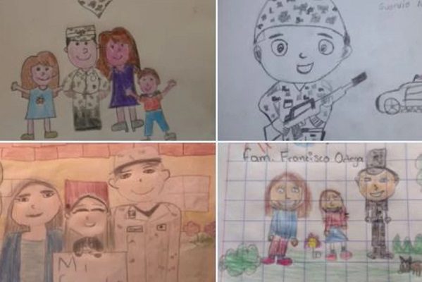 GN presuma dibujos de hijos de sus elementos por el Día de la familia
