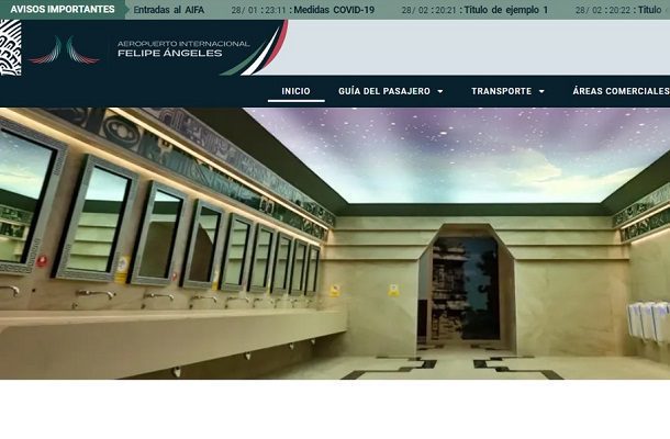 Previo a inauguración, AIFA estrena página web y cuenta de Twitter