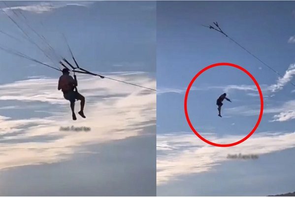 Turista cae de parapente en Mazatlán al romperse arnés #VIDEO
