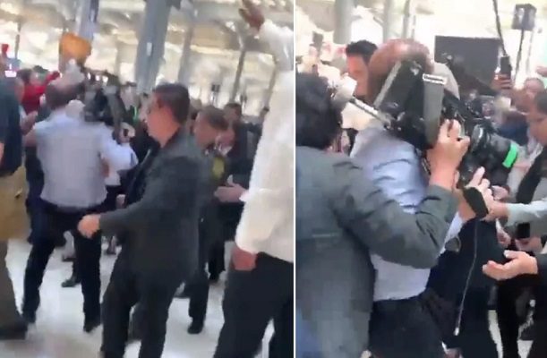 Así fue como AMLO apapachó a Epigmenio Ibarra tras caída en inauguración del AIFA #VIDEO