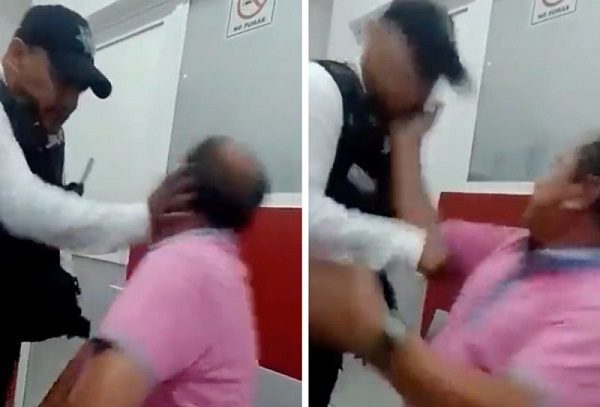 Policía cachetea a detenido en Neza y éste le responde a la agresión #VIDEO