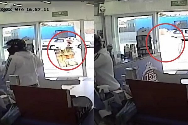 'Dr. Simi' deja de bailar y escapa al percatarse de asalto a farmacia #VIDEO