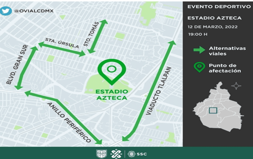 2 mil 166 policías para vigilarán el partido Cruz Azul-Pumas en el Azteca