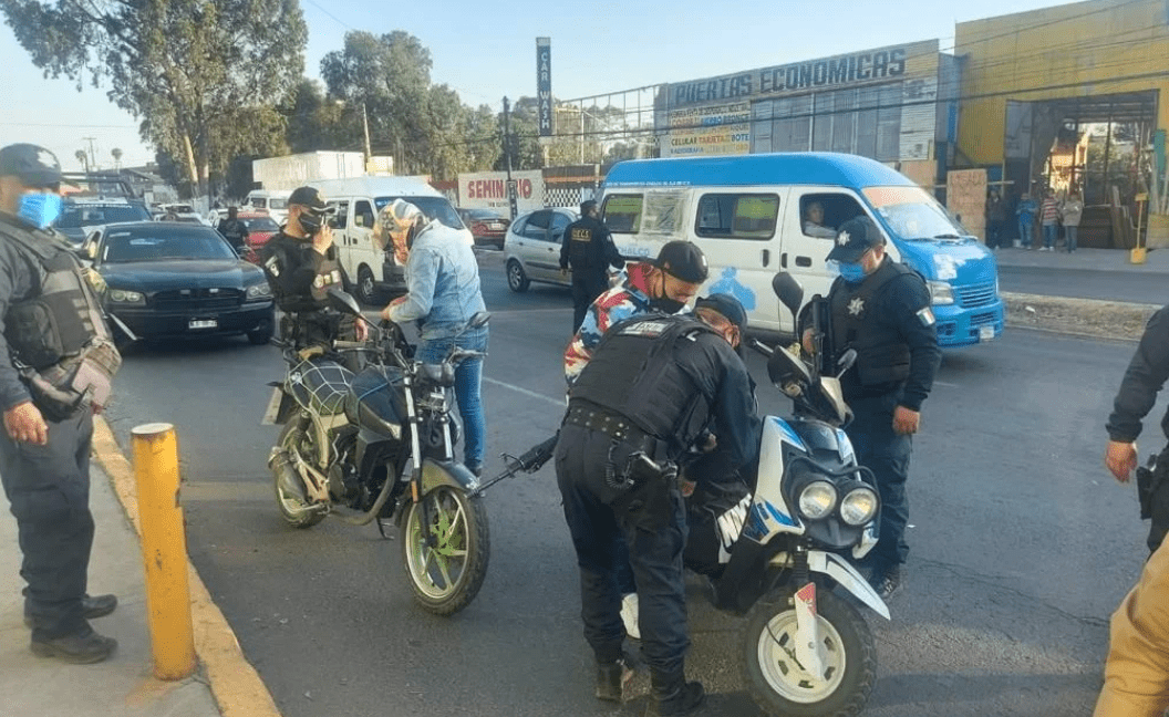 Caen 70 durante Operativos Rastrillos en Valle de Chalco e Ixtapaluca