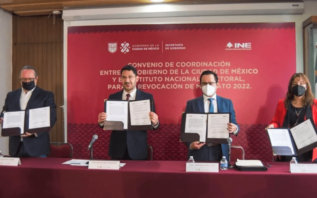 Gob. de CDMX prestará al INE lugares para instalar casillas de revocación de mandato