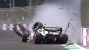 #Video Mick Schumacher sufre aparatoso choque en el GP de Arabia Saudita
