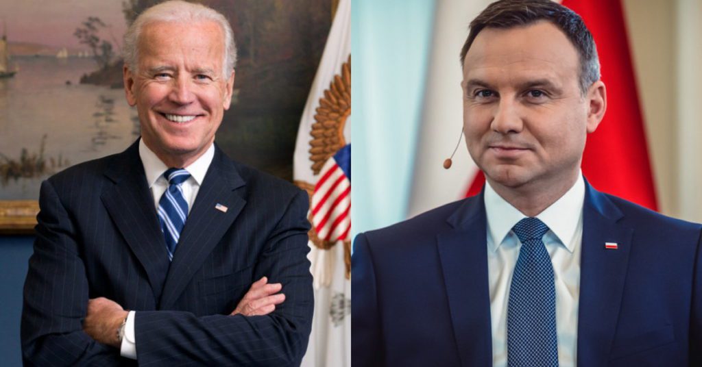 Joe Biden y Andrzej Duda