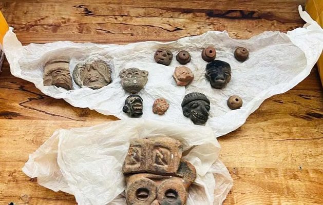 La FGR asegura 14 piezas prehispánicas en Tijuana
