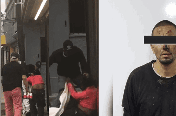 Sujeto por poco le saca los ojos a indigente en venganza por asalto, en Tijuana #VIDEO