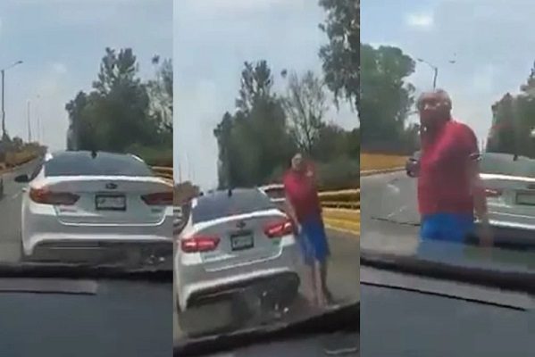 "¡Viene mi hija!": Conductor agrede a familia en plena avenida Churubusco #VIDEO