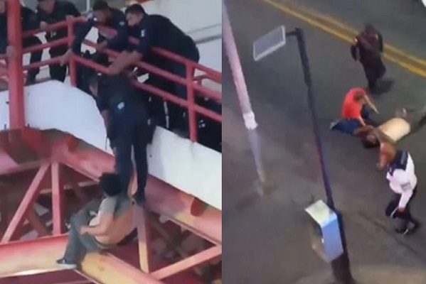 Hombre se lanza de escaleras en Metro de Monterrey #VIDEO
