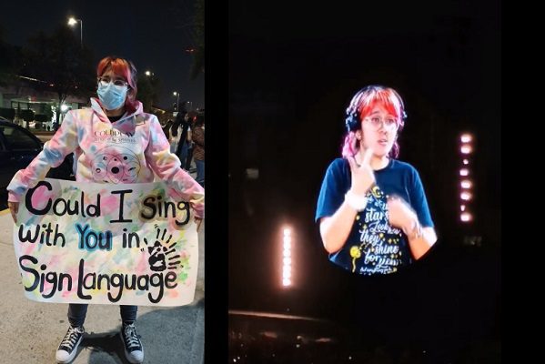 Una más. Coldplay sube a chica con discapacidad auditiva al escenario #VIDEO