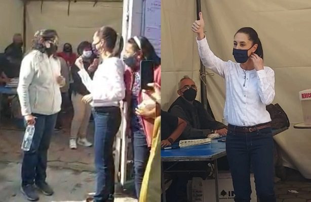 Sheinbaum y Ebrard acuden a votar en consulta de Revocación de mandato