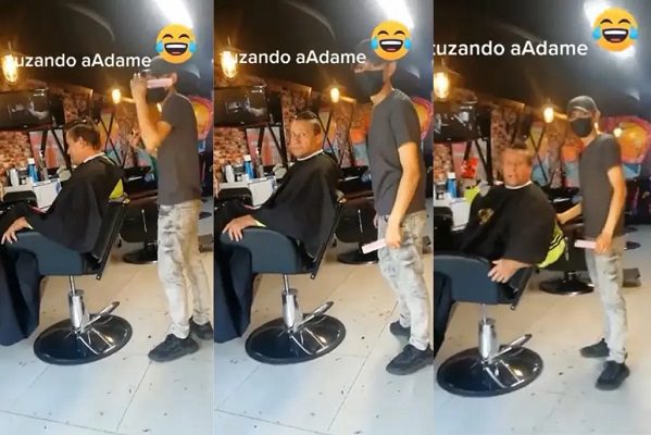 "¿Cuánto por el corte c*lero?" Adame es insultado mientras se corta el cabello #VIDEO