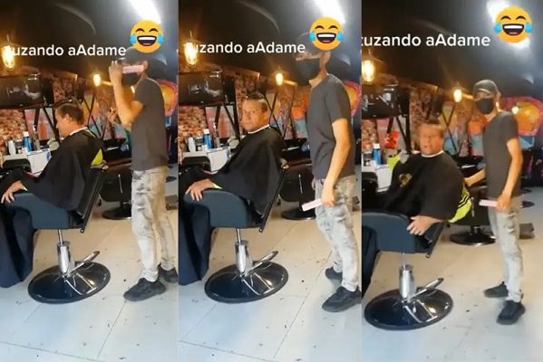 "¿Cuánto por el corte c*lero?" Adame es insultado mientras se corta el cabello #VIDEO