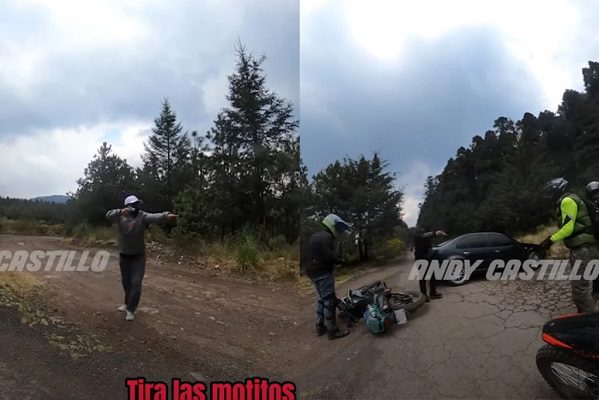 Asaltan a motociclistas influencers en La Marquesa #VIDEO