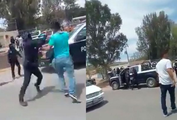 Captan a policía que provocando a civil en calles de Querétaro #VIDEO
