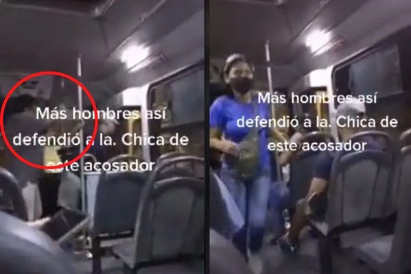 Chofer de microbús defiende a pasajeras de un acosador y lo baja a la fuerza #VIDEO