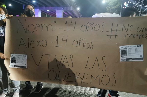 Bloquean la carretera Naucalpan-Toluca por la desaparición de dos niñas