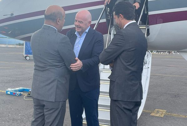 Gianni Infatino, presidente de la FIFA, llegó a México para la Final de la Concachampions