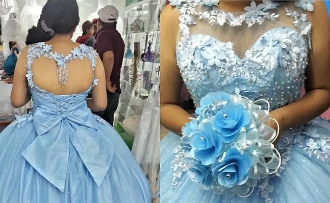 Quinceañera pierde su vestido en camión y tienda le regala otro, en Tlaxcala