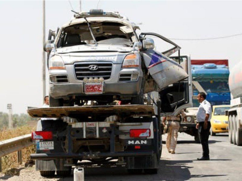 Accidente de tránsito en Irak