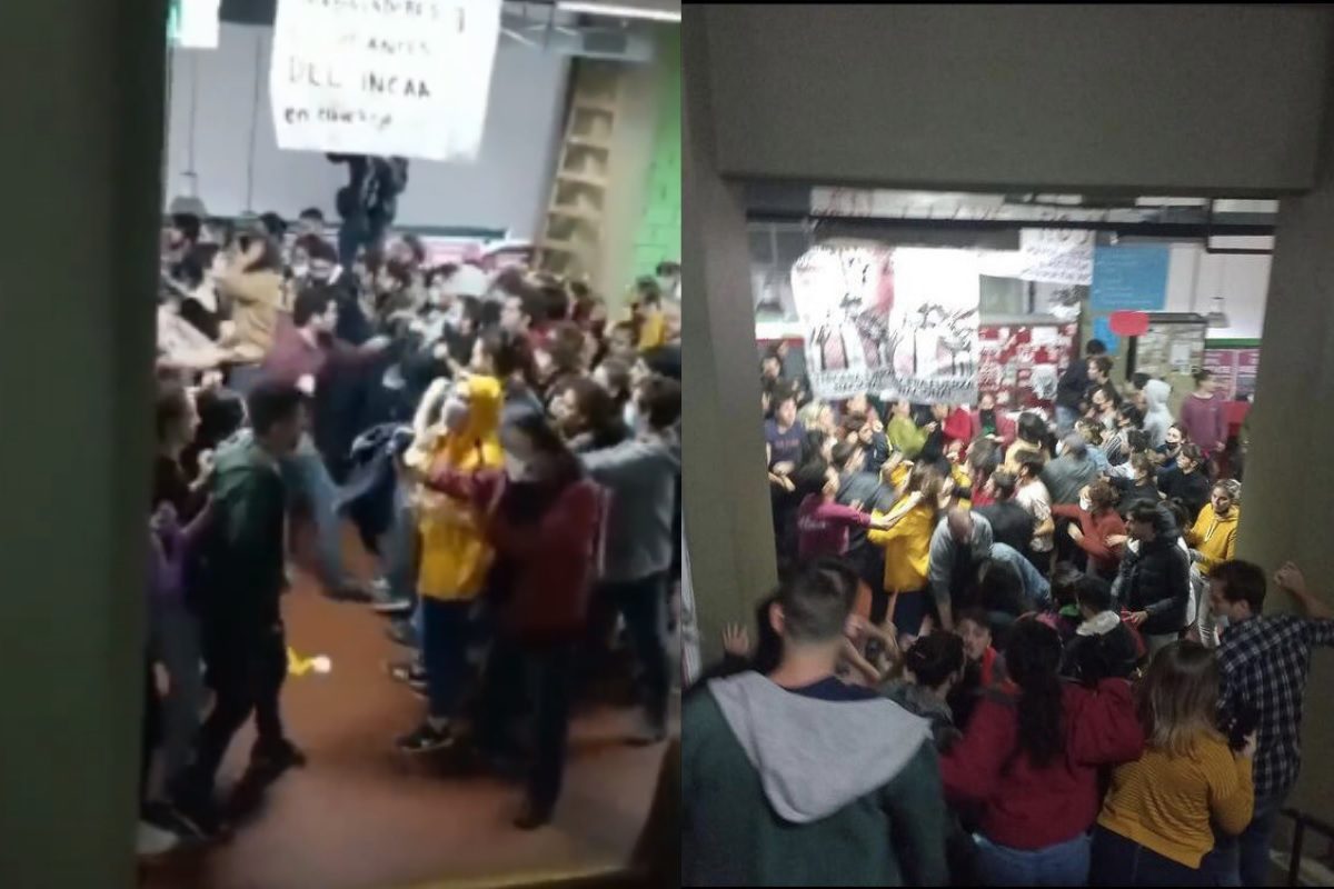 Batalla campal en la UBA