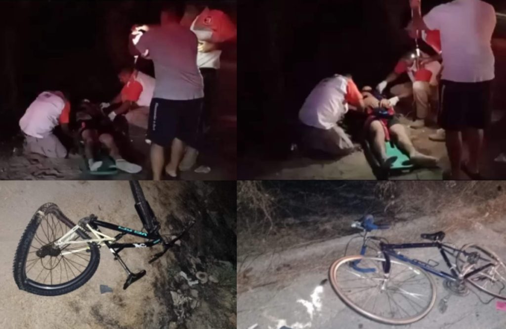 Ciclistas atropellados en la Acapulco-Zihuatanejo