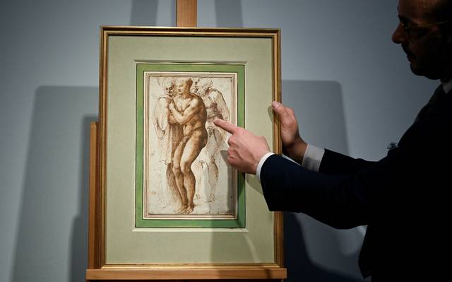 Dibujo inédito de Miguel Ángel