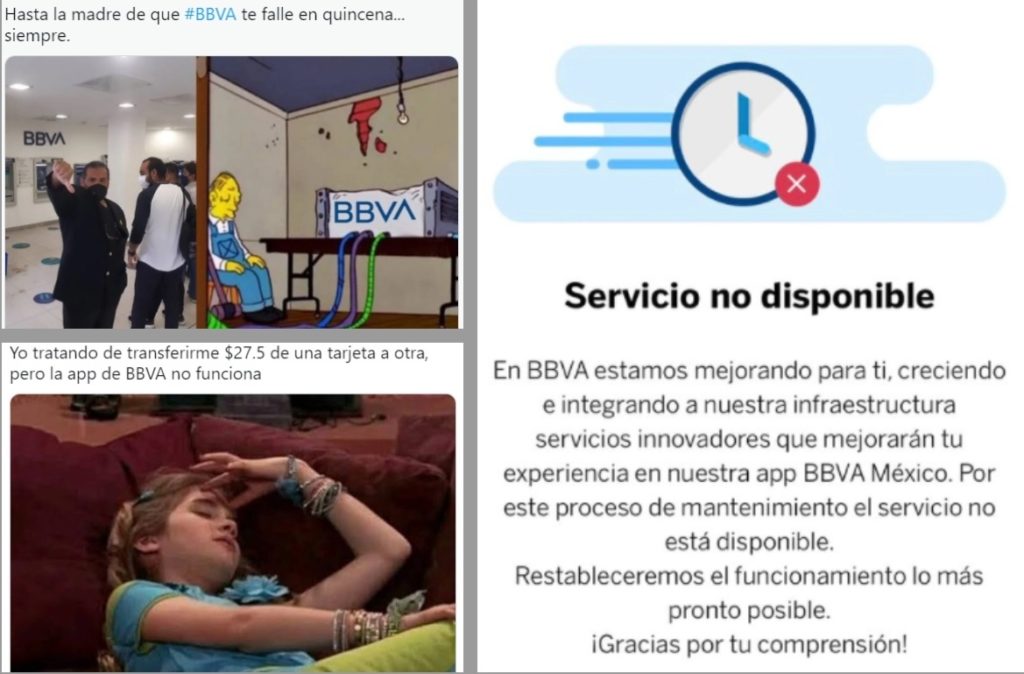 Fallas en app BBVA