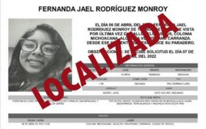 Localizan con vida a Fernanda Jael, estudiante desaparecida del Cecyt 14