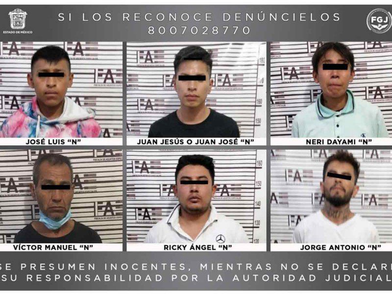 Miembros de 'Los Rikis', implicados en la masacre de una familia en Tultepec