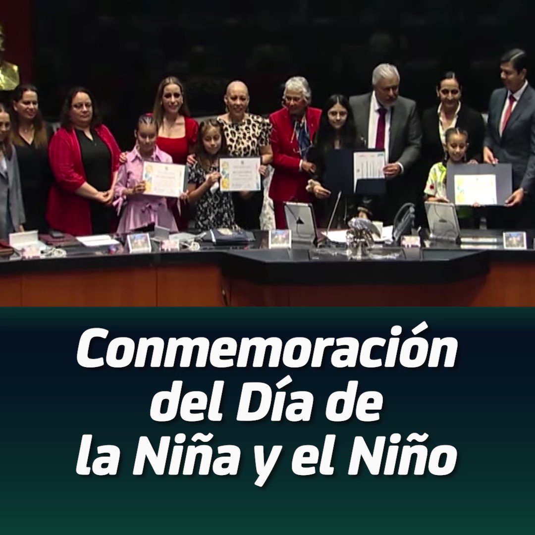 Niños toman la tribuna del Senado