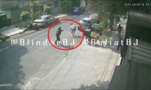 Policías frustran a balazos el asalto a un repartidor en la CDMX #VIDEO