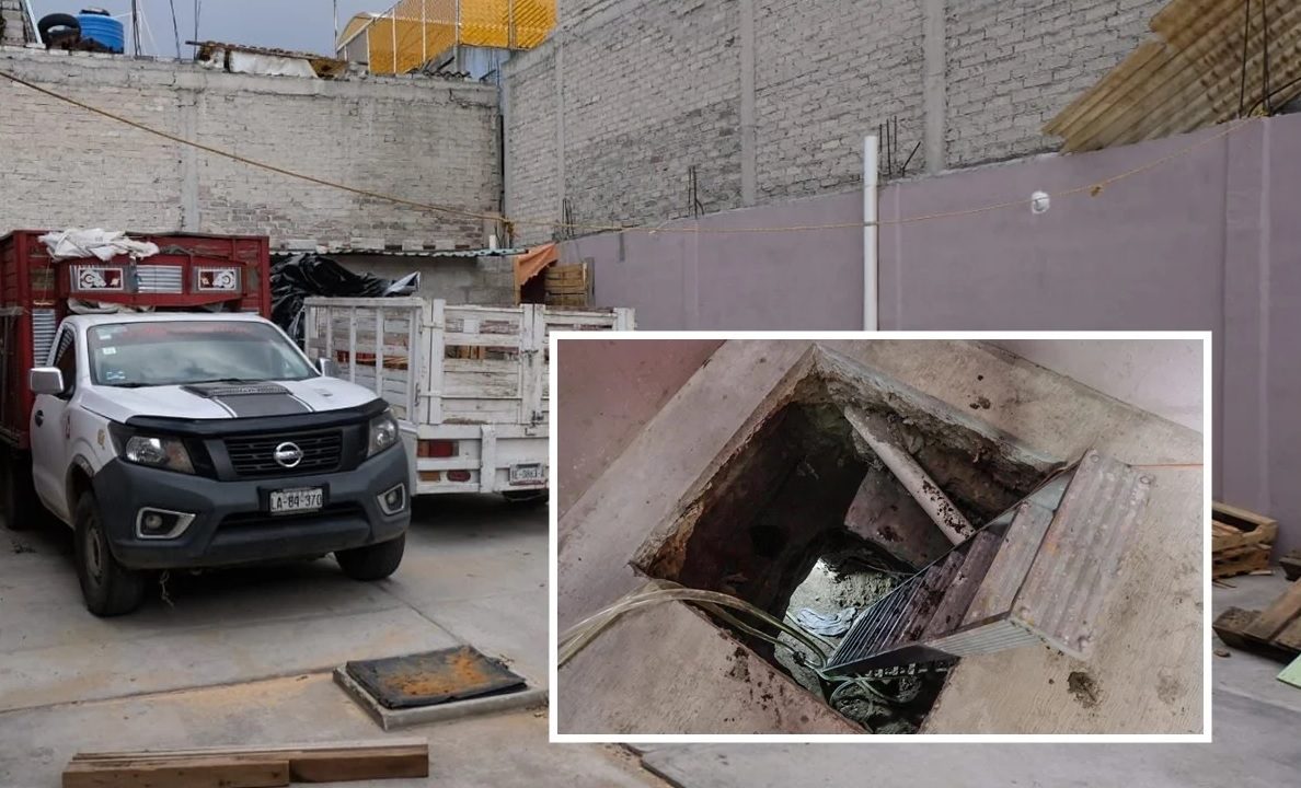 Toma clandestina dentro de túnel en Ecatepec