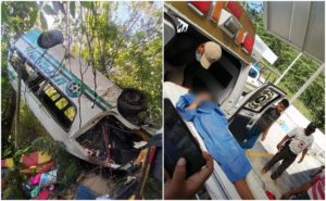 Volcadura de camioneta en Chiapas deja tres muertos y 20 heridos