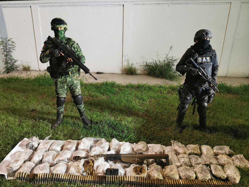 2 mil cartuchos y un arma Barret hallados en Nuevo León