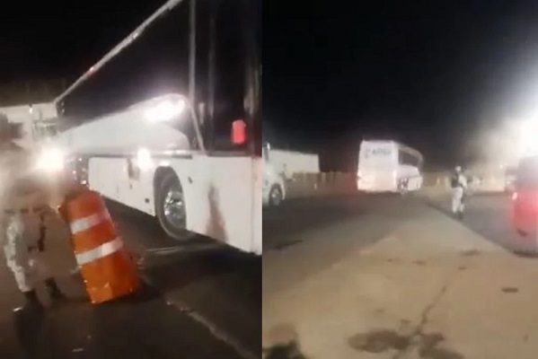 Elementos de la Guardia Nacional disparan a autobús con pasajeros #VIDEO