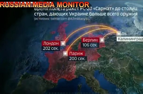Televisión estatal rusa trasmite una simulación de ataque con bomba nuclear #VIDEO