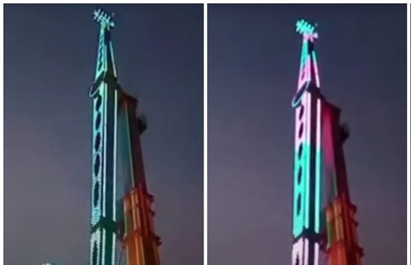 Personas quedan suspendidas en el aire tras falla de juego mecánico, en Puebla #VIDEO