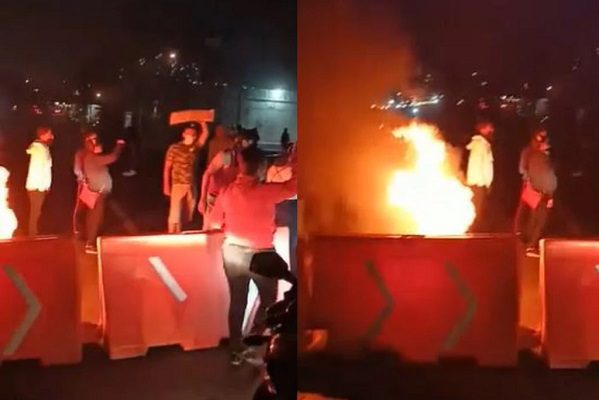 Pobladores bloquean la México-Pachuca por detención de 3 menores de edad