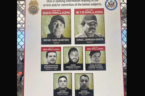 La DEA lanza nuevo póster con recompensas de 'El Mayo' Zambada y Caro Quintero