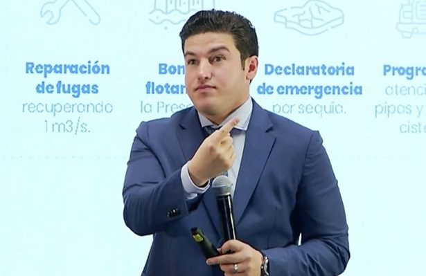 Samuel García responsabiliza a "El Bronco" de la crisis de agua en NL