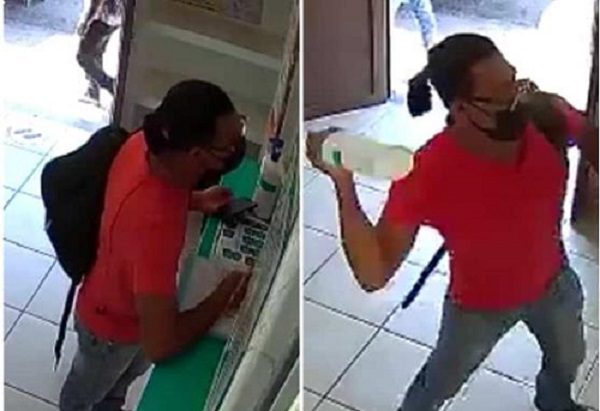 "¡Llame a una ambulancia, señorita!": sujeto ataca a empleada, rompe vidrio y se desangra