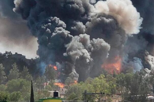 Explota polvorín en Puebla. Habría muertos y heridos